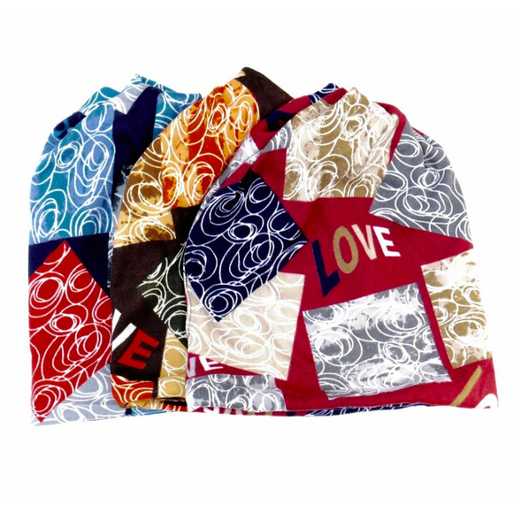 NEW! Orange Love Slouchy Beanie - Picture 2 of 5